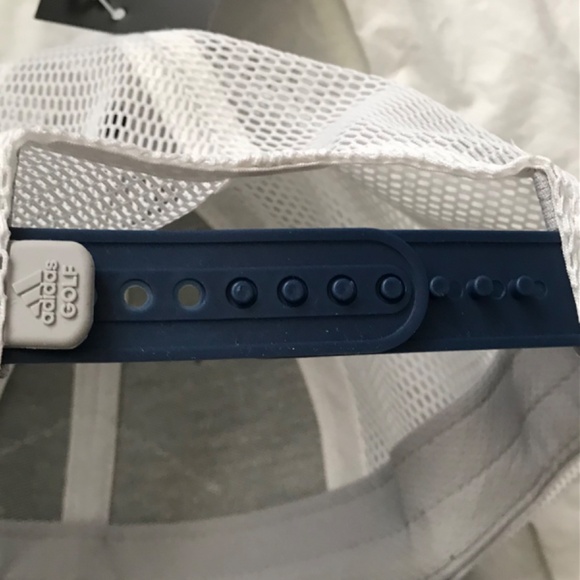 NWT Adidas Baseball Cap Mesh Back Hat Dark Navy Blue Grey White Athletic Unisex - Picture 8 of 15